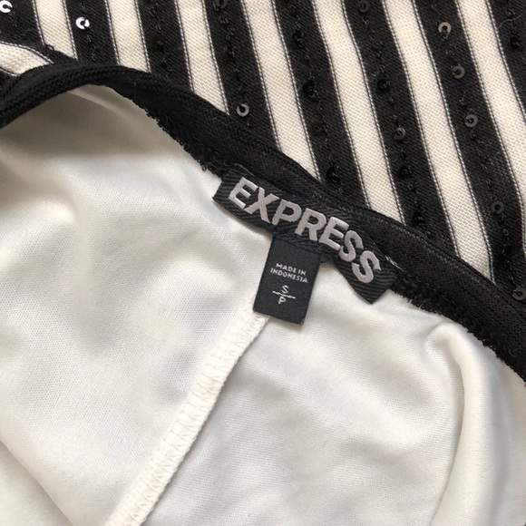 Express stripped sequin dress tunic - Picture 4 of 4